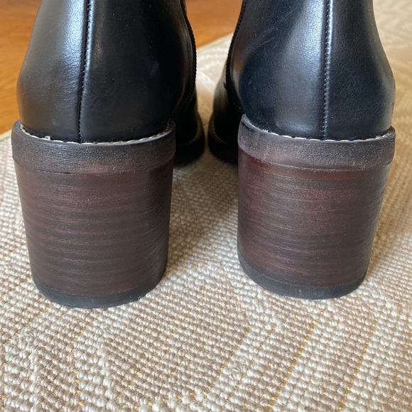 Franco Sarto Kemper Knee High Black Leather Boots, Size 7.5 - Picture 5 of 16